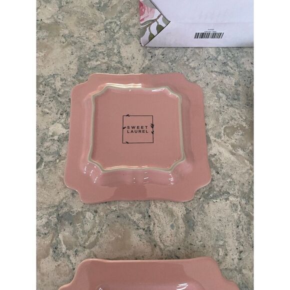 Sweet Laurel 6” Floral Ceramic Desert Plates - Picture 4 of 8